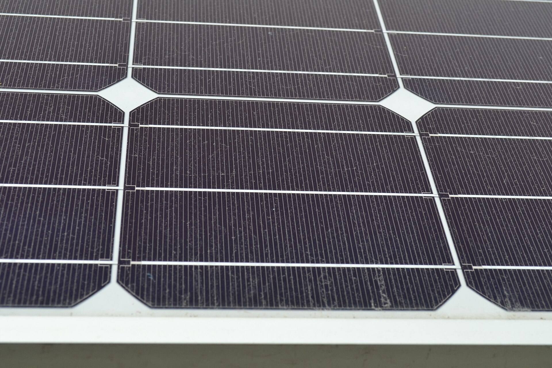 Celdas de un panel solar fotovoltaico